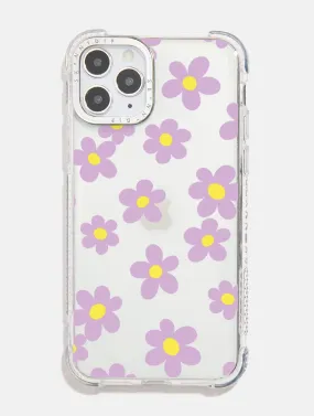 Lilac & Yellow Flower Shock iPhone Case