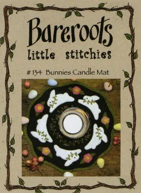 Little Stitchies - Bunnies Candle Mat / Pattern   Material