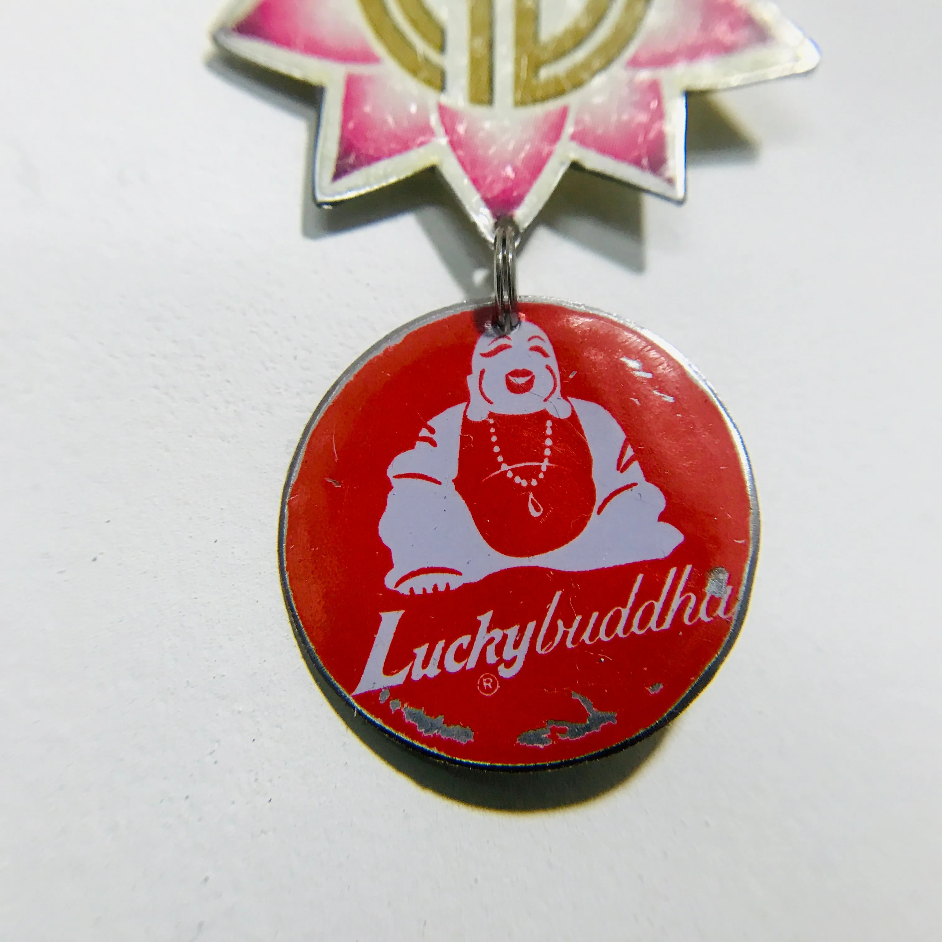 Lucky Buddha Tiny Protective Talisman Wall Hanging