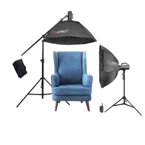 LUMI200II Overhead Birdseye Product Photography Studio Lighting Flash Kit