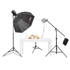 LUMI400II Overhead Flat Lay Food Photography Lighting Kit