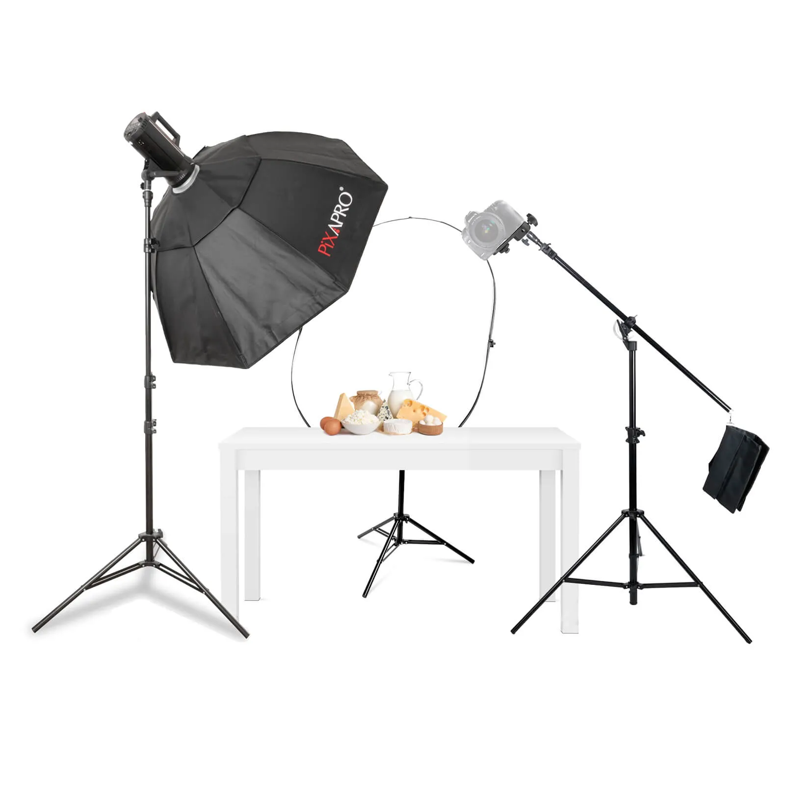 LUMI400II Overhead Flat Lay Food Photography Lighting Kit