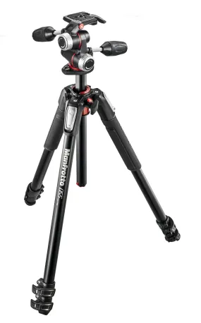 Manfrotto 055 Series Aluminum 3 Section Tripod with 3-Way Head