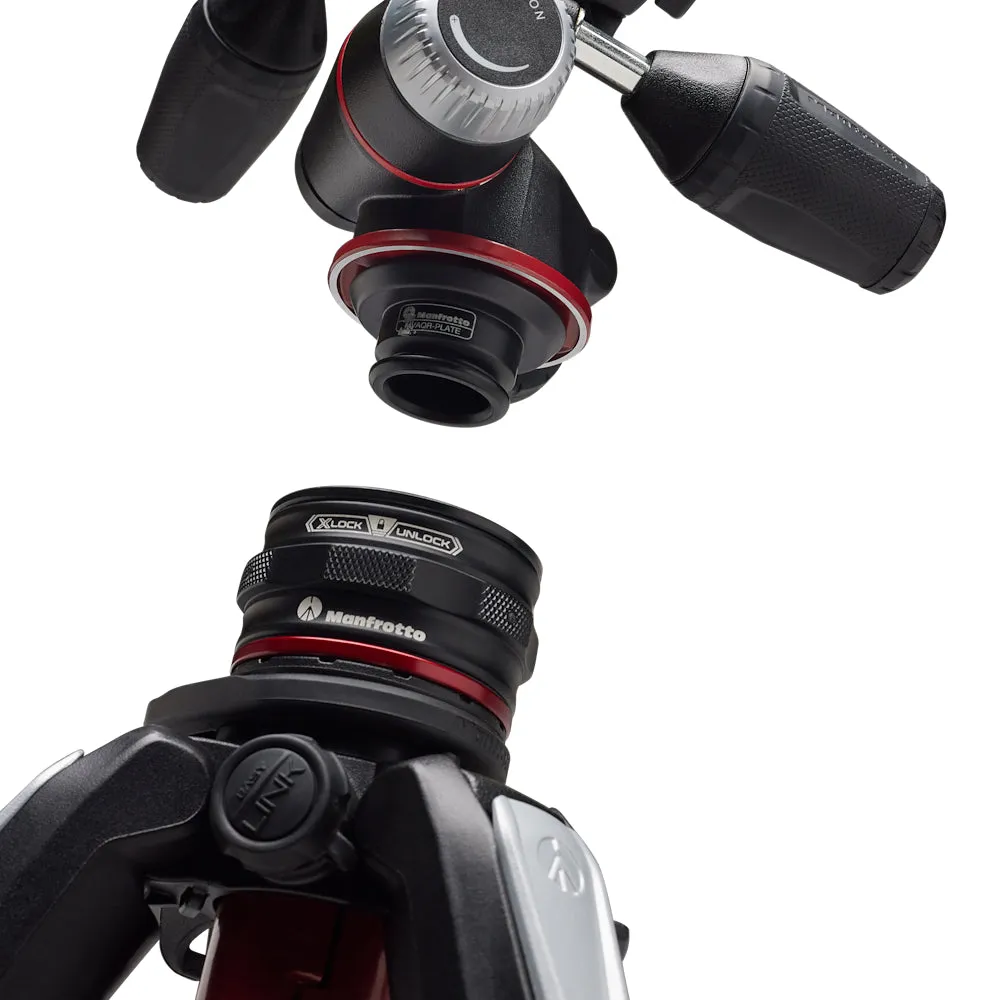 Manfrotto MT055CXPRO3 Carbon Fiber Tripod with MHXPRO-3W Head & Move Quick Release Kit