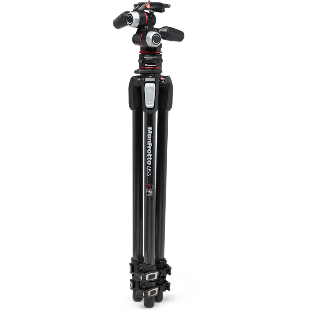 Manfrotto MT055CXPRO3 Carbon Fiber Tripod with MHXPRO-3W Head & Move Quick Release Kit
