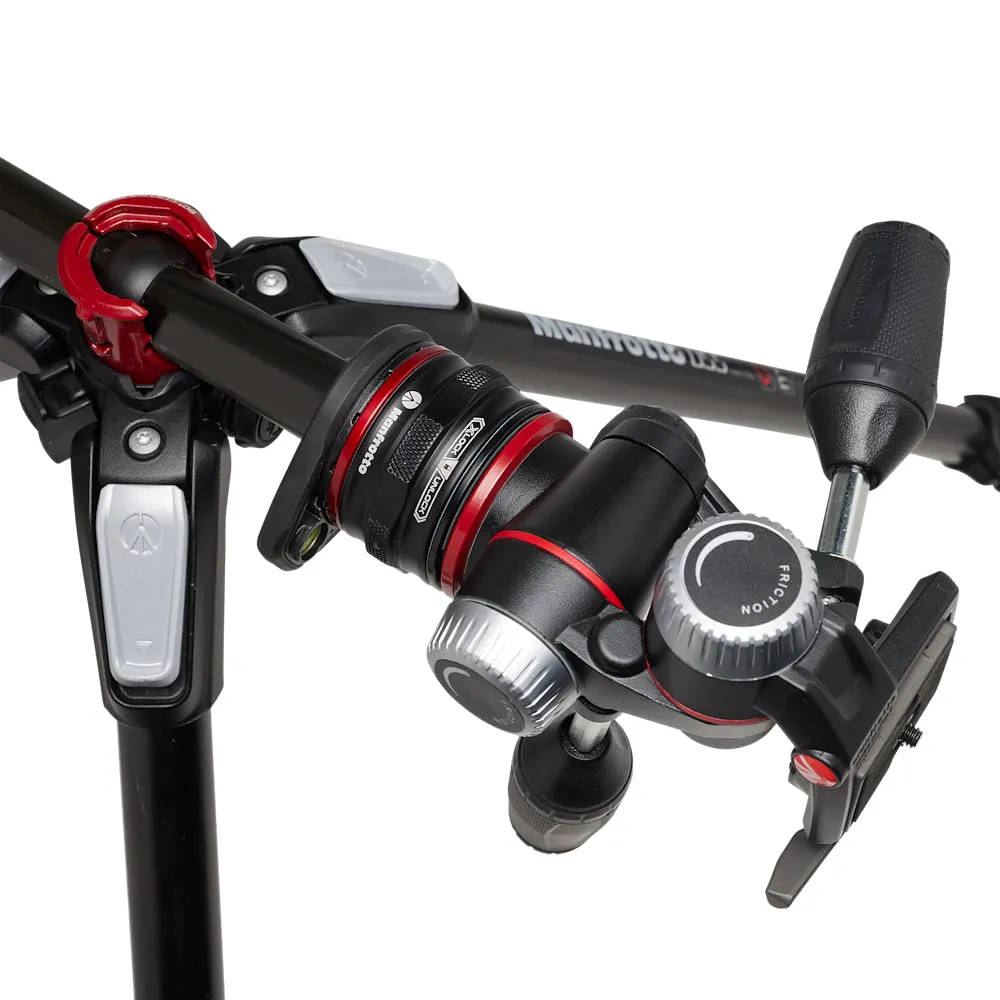 Manfrotto MT055CXPRO3 Carbon Fiber Tripod with MHXPRO-3W Head & Move Quick Release Kit