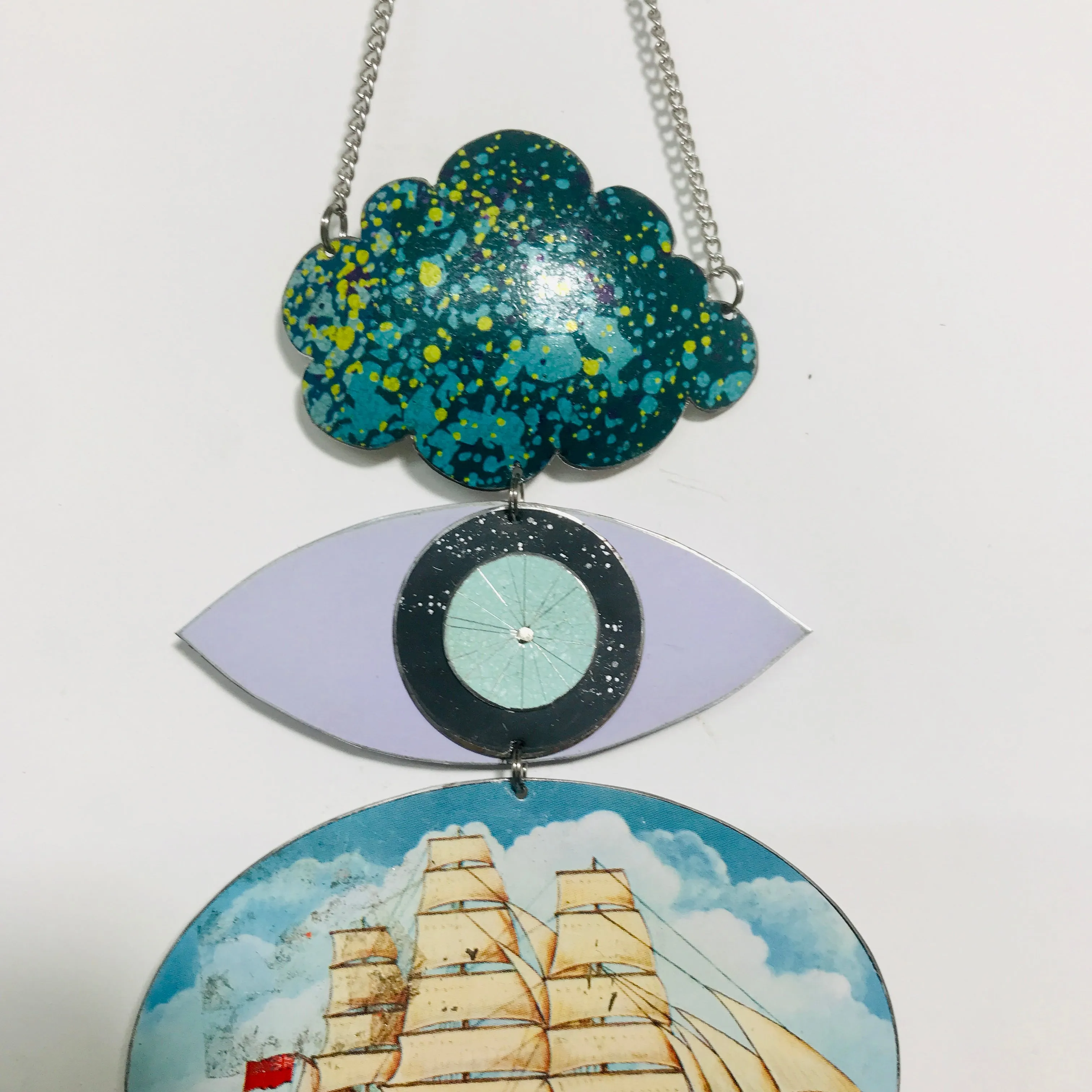 Masted Ship Protective Talisman Wall Hanging
