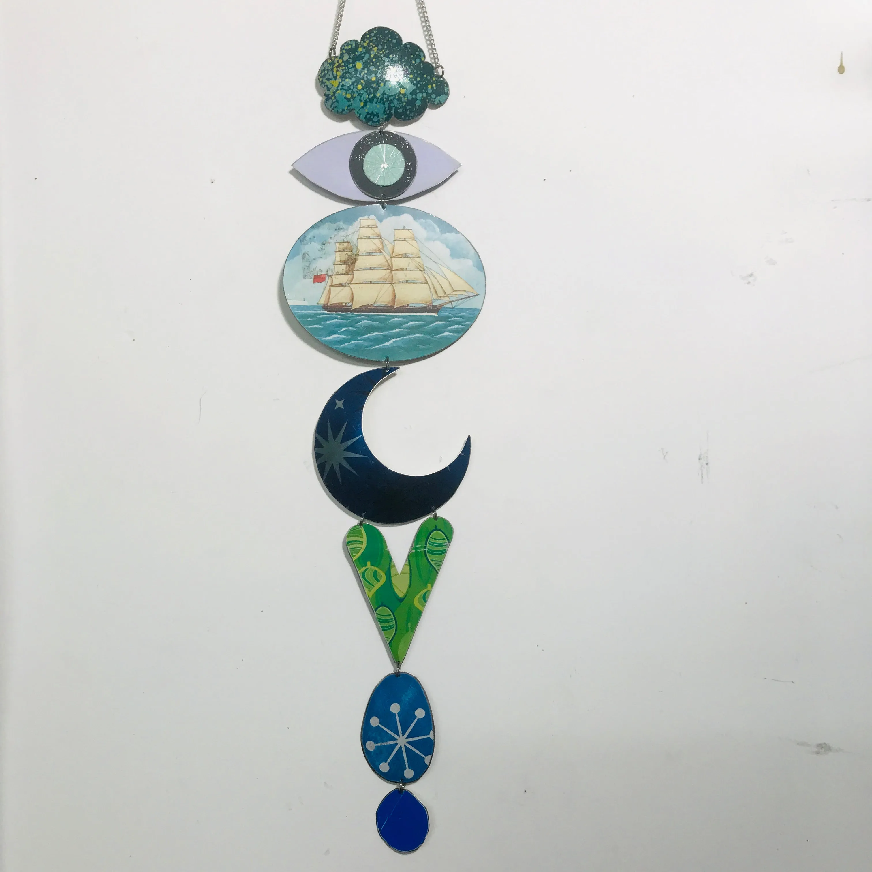 Masted Ship Protective Talisman Wall Hanging