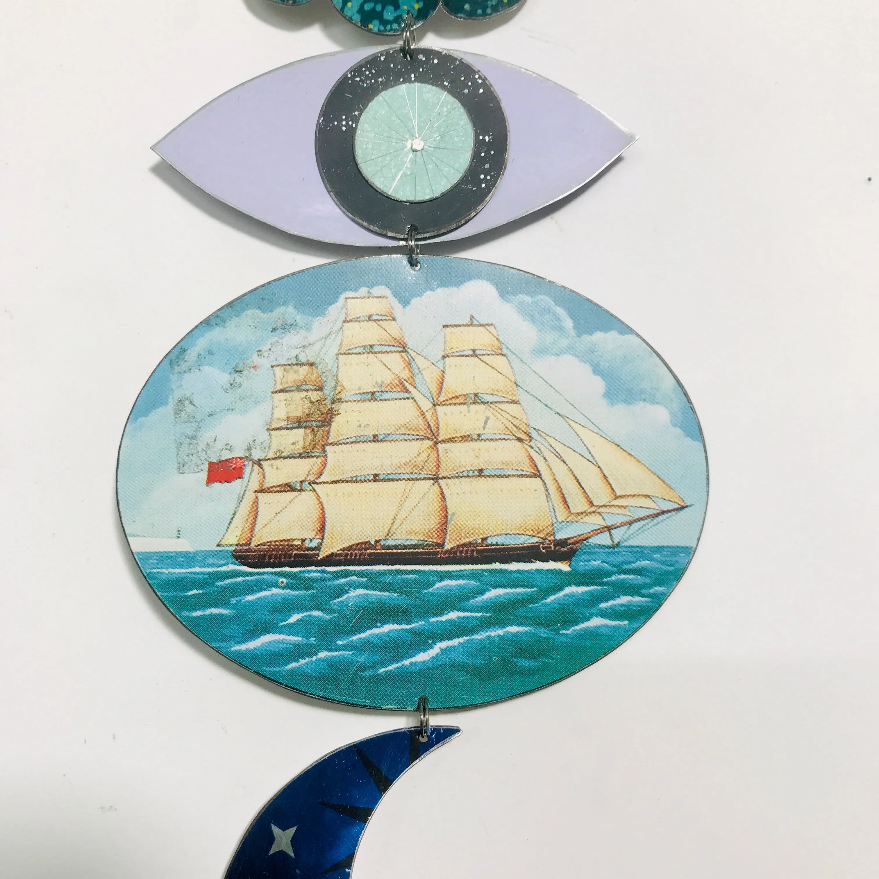 Masted Ship Protective Talisman Wall Hanging