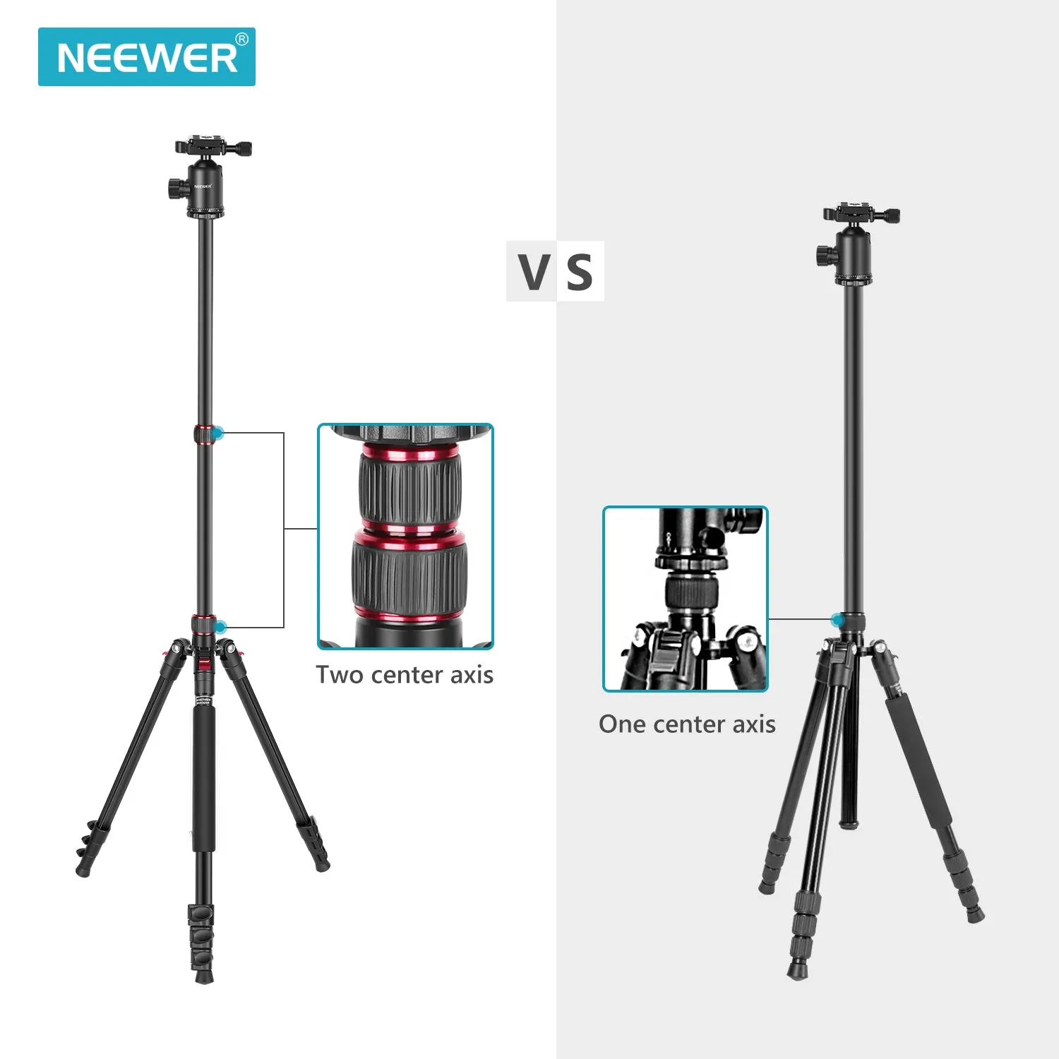 NEEWER 77'' Aluminum Alloy Camera Monopod Tripod