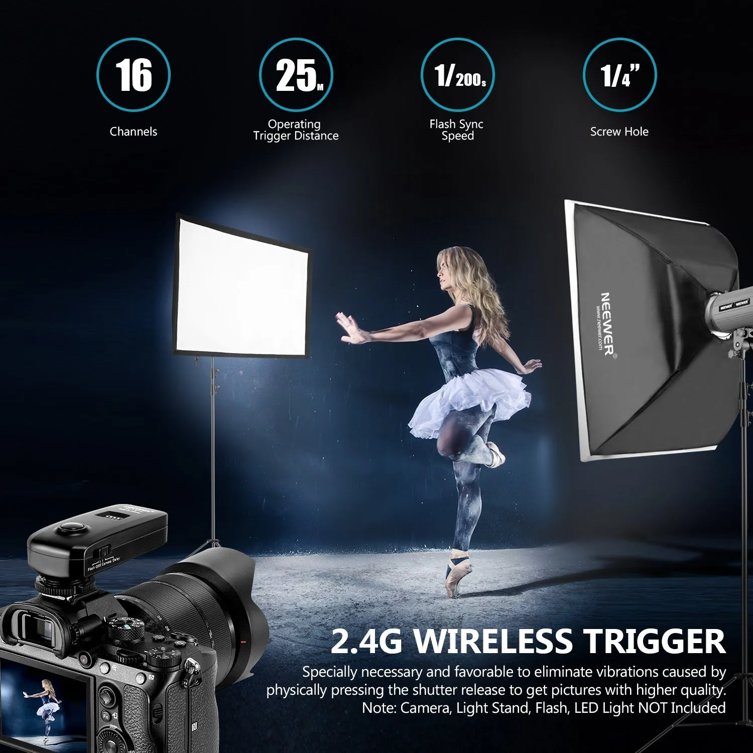 NEEWER FC-16 Wireless Trigger for Sony