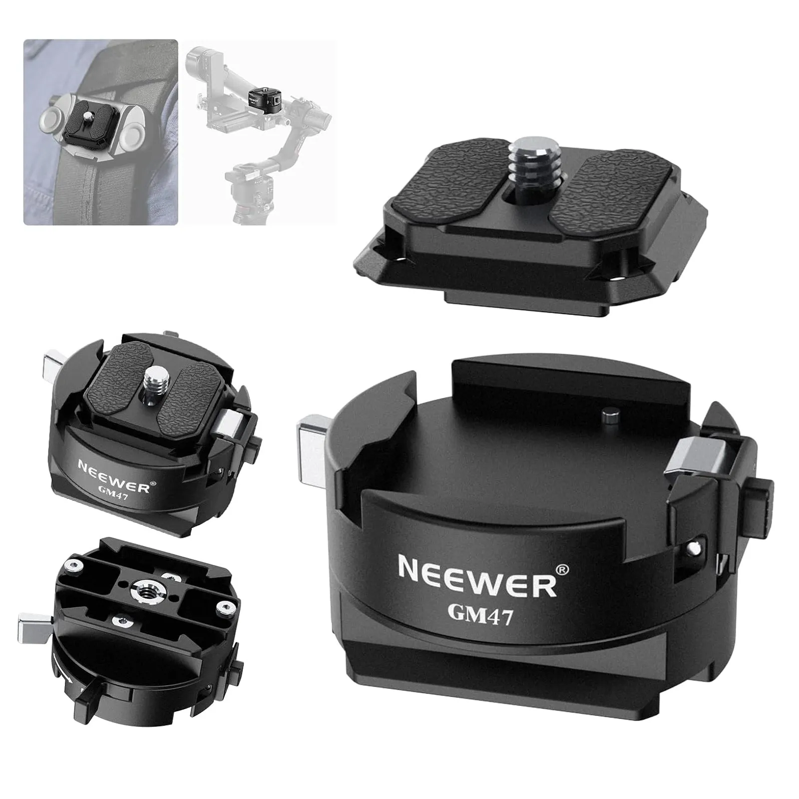 NEEWER GM34 Camera Quick Release Plate Kit