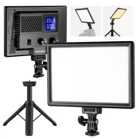 NEEWER NL-116AI 9" LED Video Panel Light with Mini Tripod