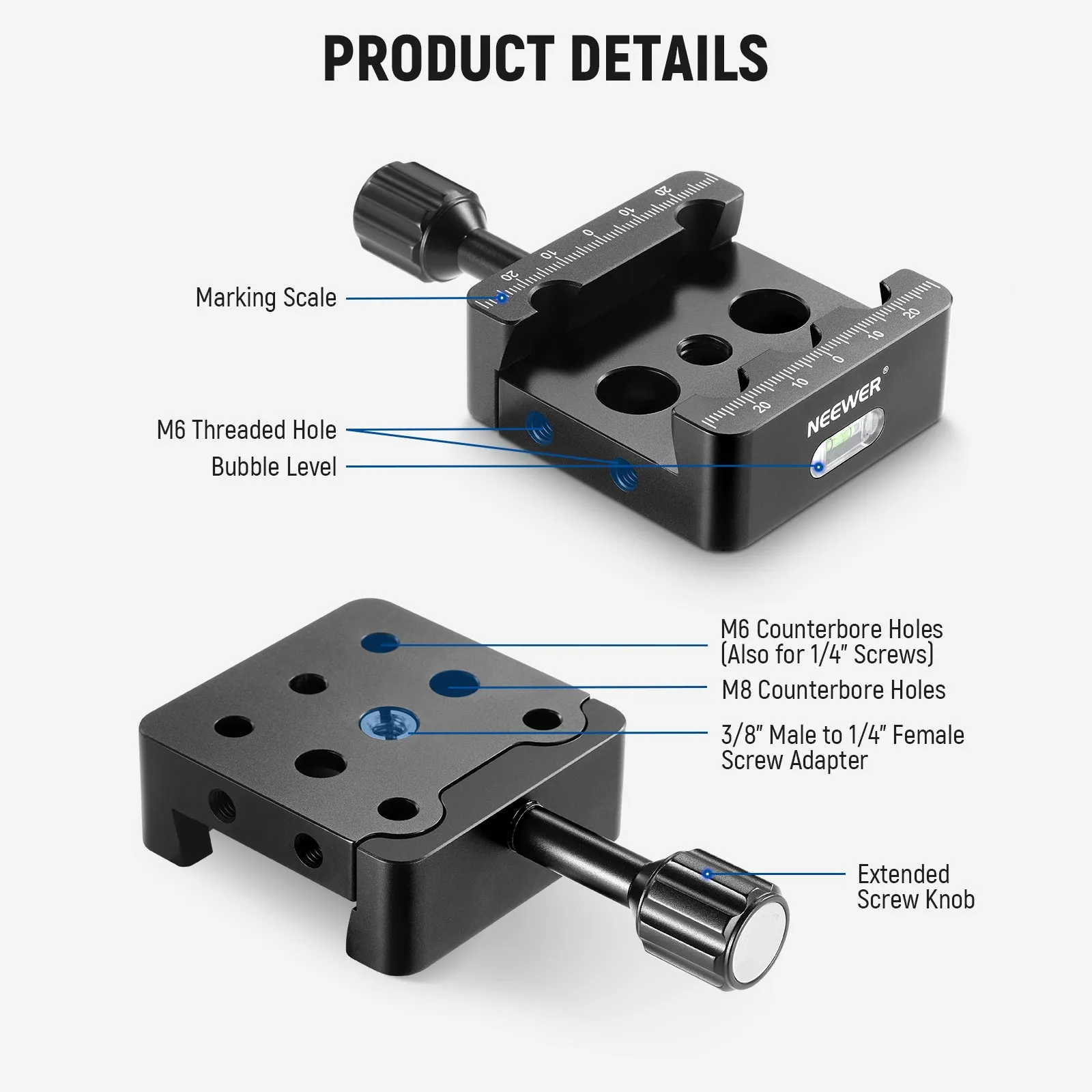 NEEWER QR011 Telescope Mount Tripod Adapter