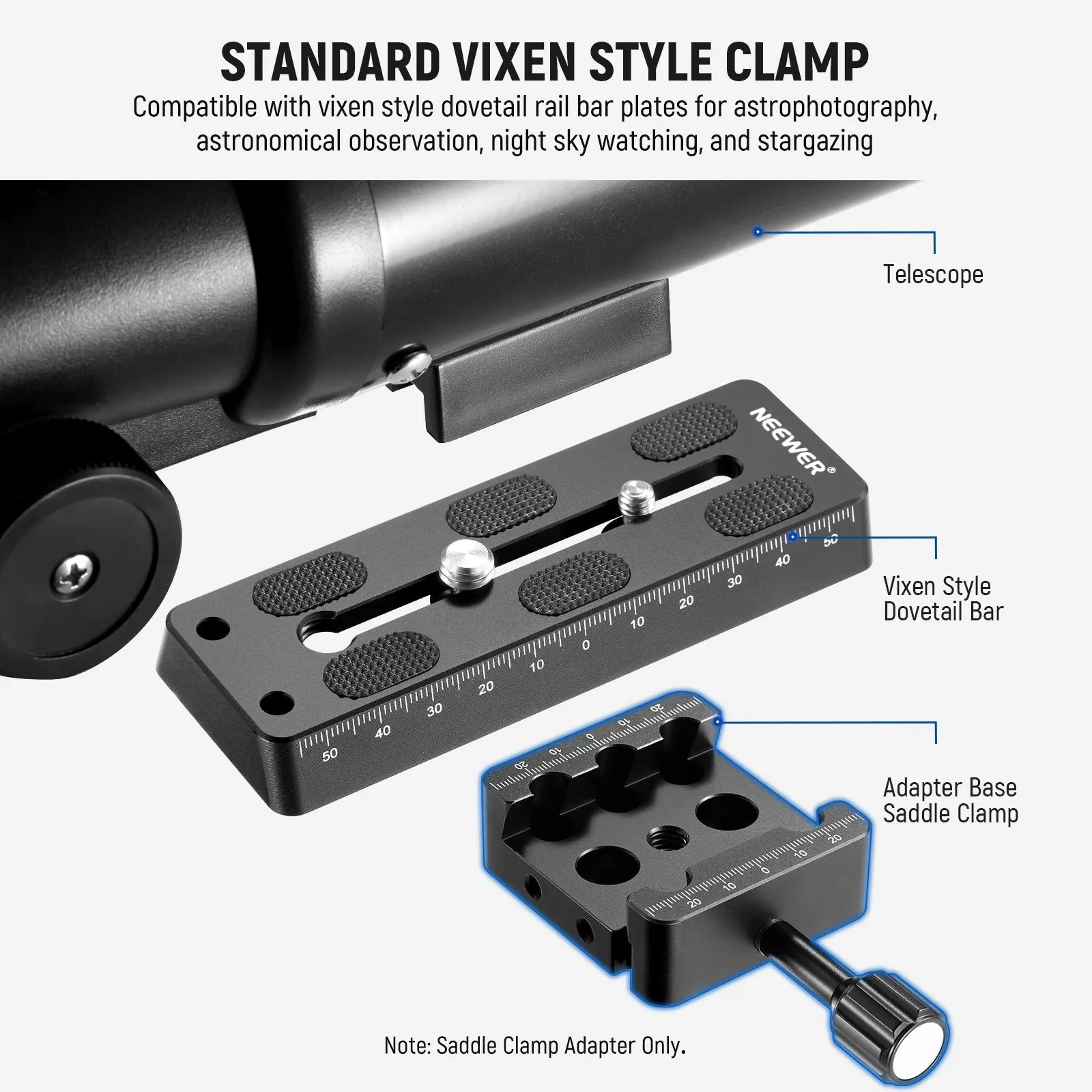 NEEWER QR011 Telescope Mount Tripod Adapter