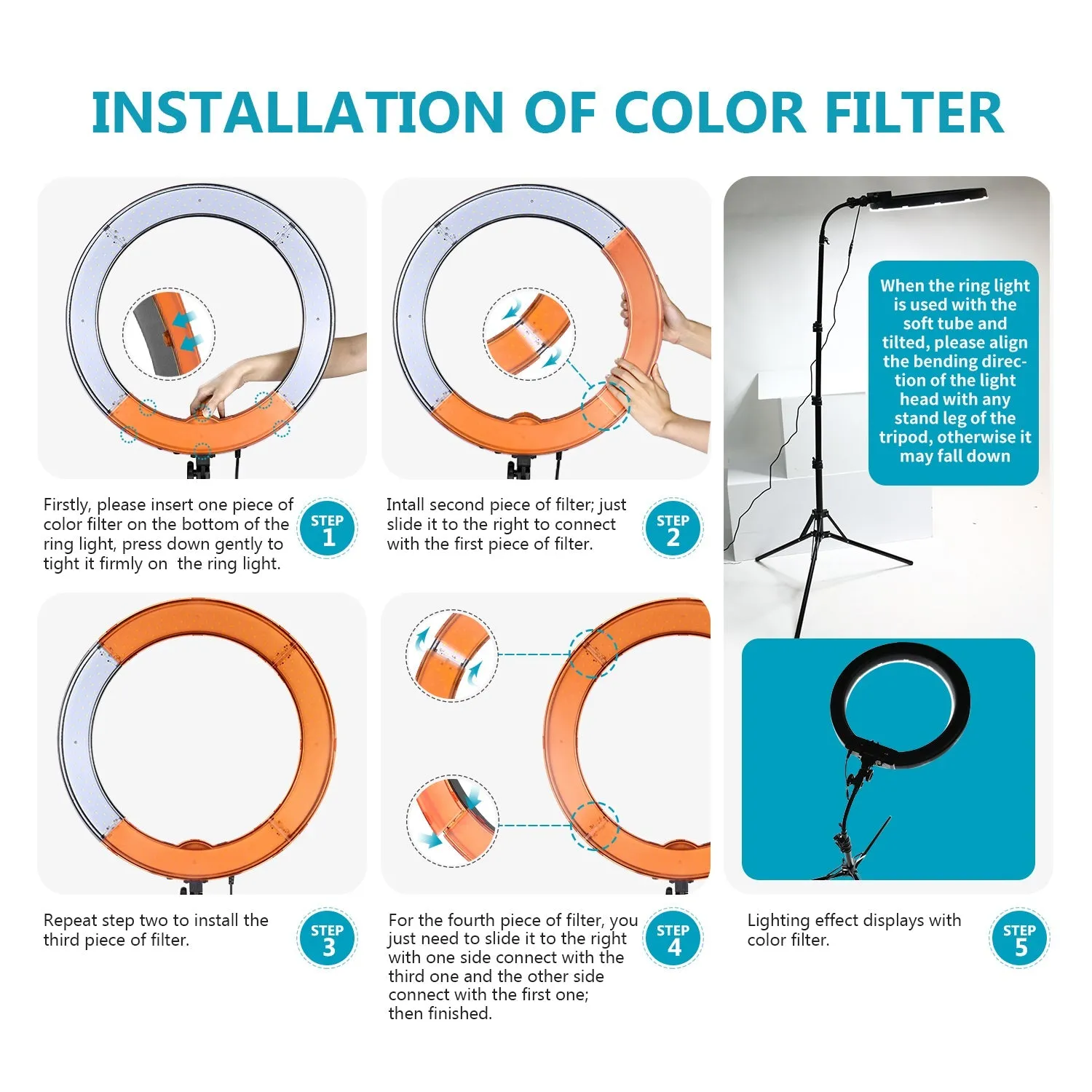 NEEWER RL-18 18 Inch LED Ring Light Kit