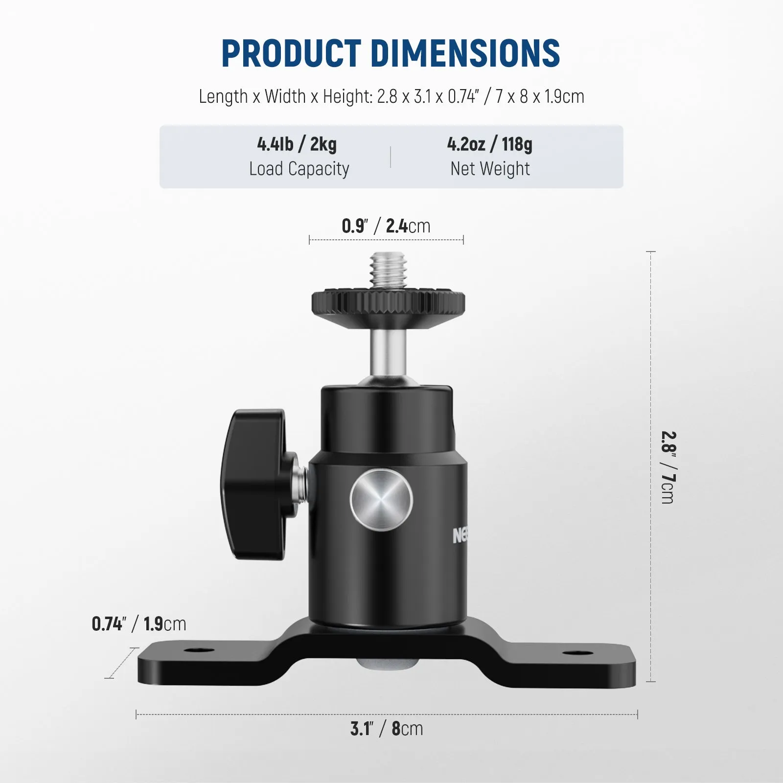 NEEWER TS008 2 Pack T Type Wall Ceiling Mount