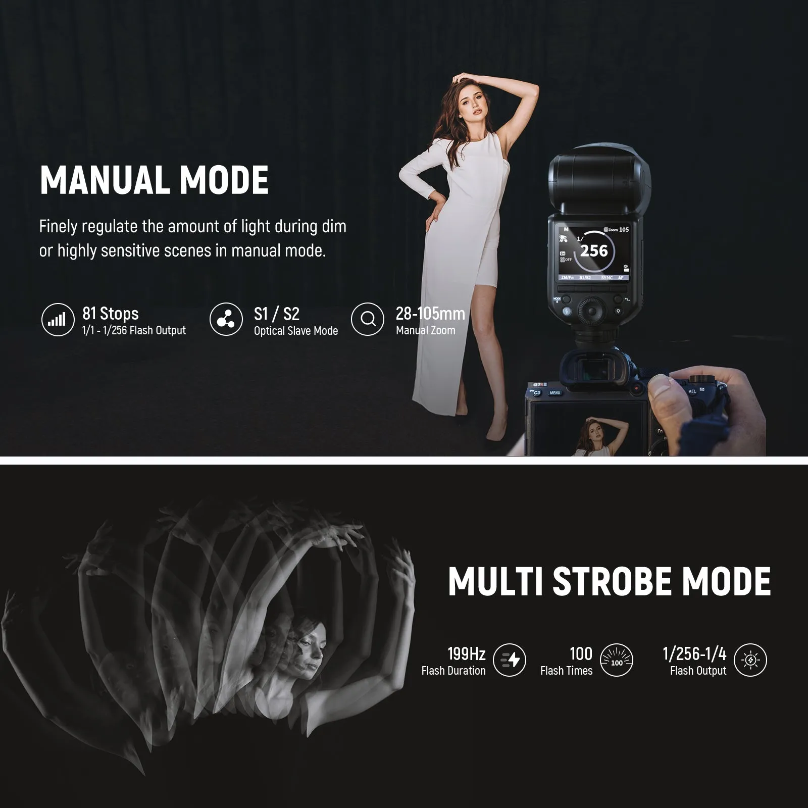 NEEWER Z2-S TTL Round Head Flash Speedlite For Sony