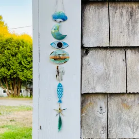 Ocean Blues Protective Eye Talisman Wall Hanging