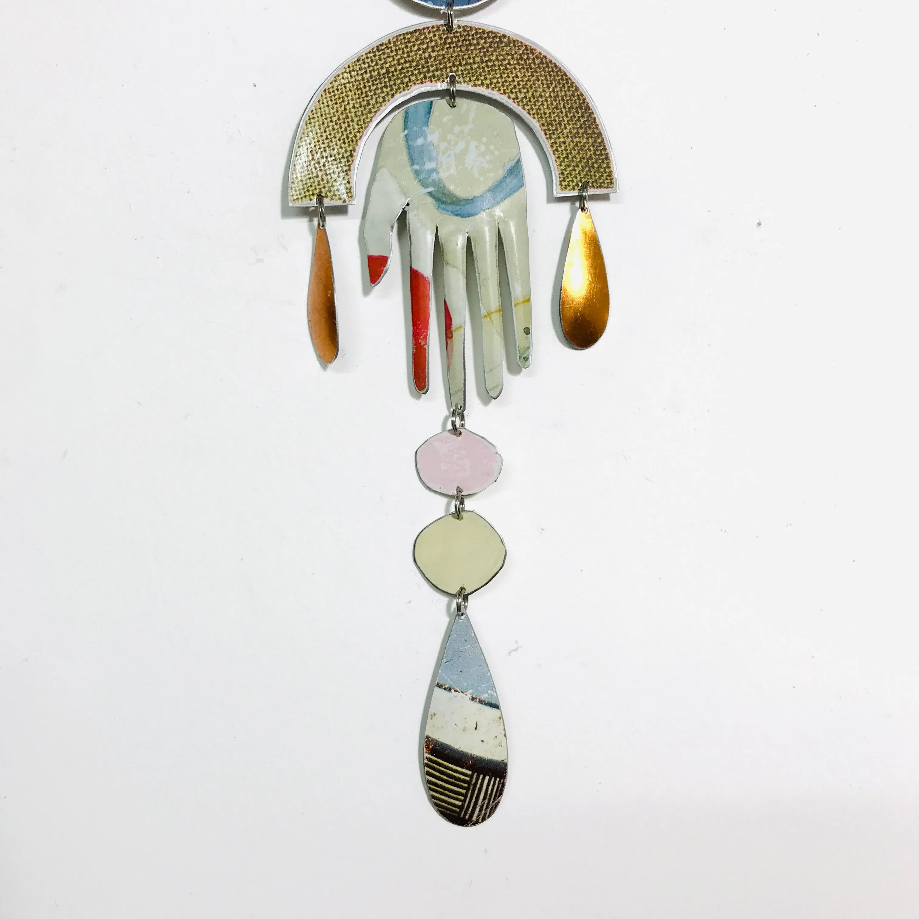 Pink Eye Wolf Protective Talisman Wall Hanging