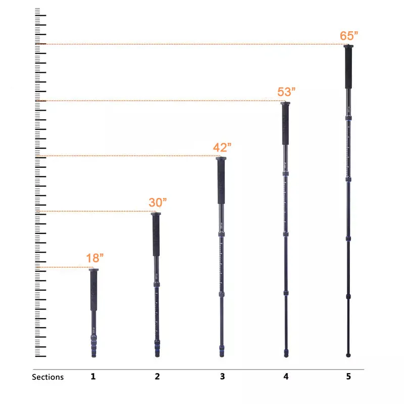 Pixel Connection 65-Inch Compact Monopod
