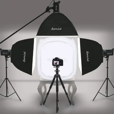 Portable Photo Shooting Tent with 4 colors Backdrop I 60SQ Cube