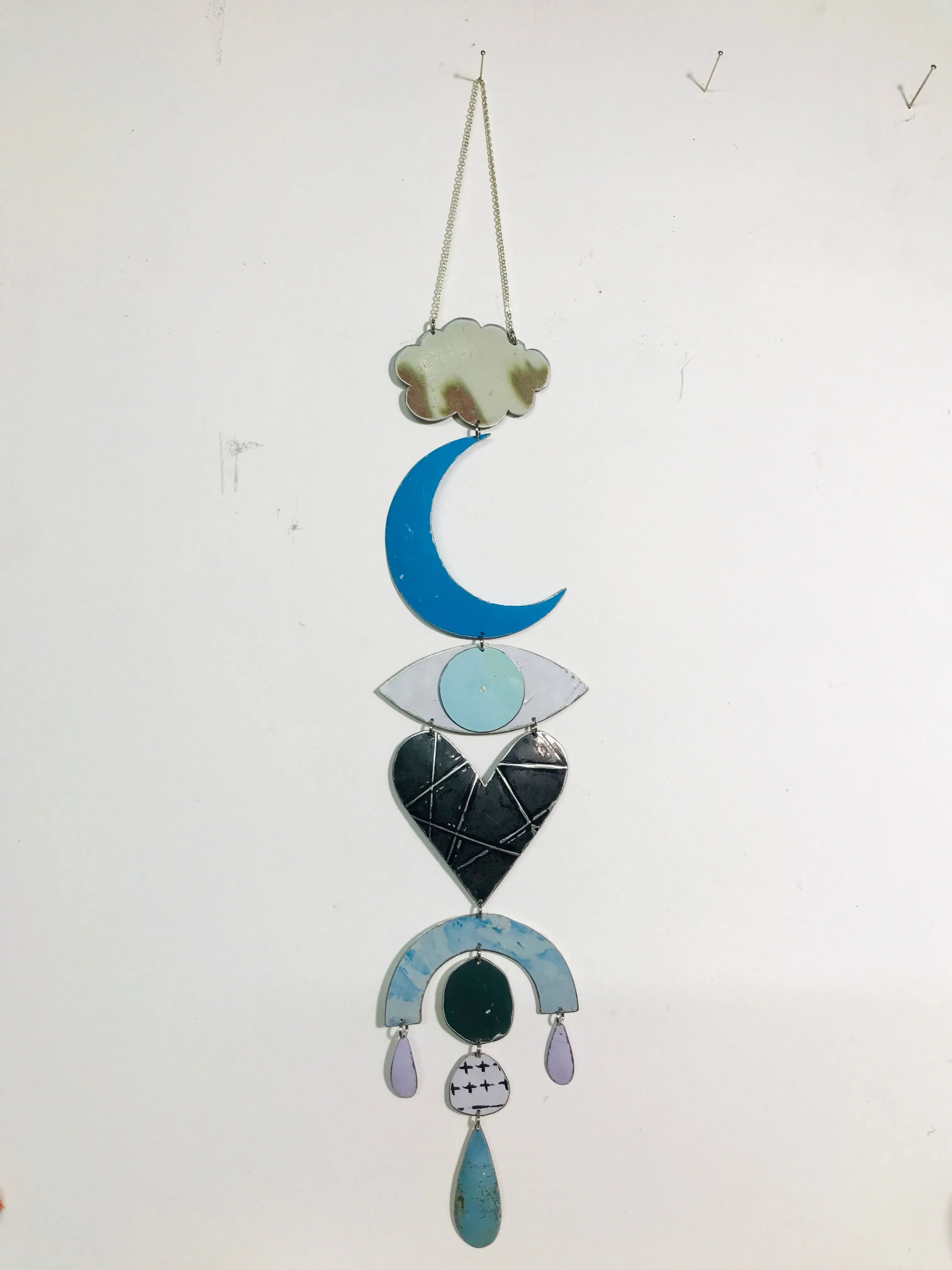 Protective Eye Blue Moon Talisman Wall Hanging