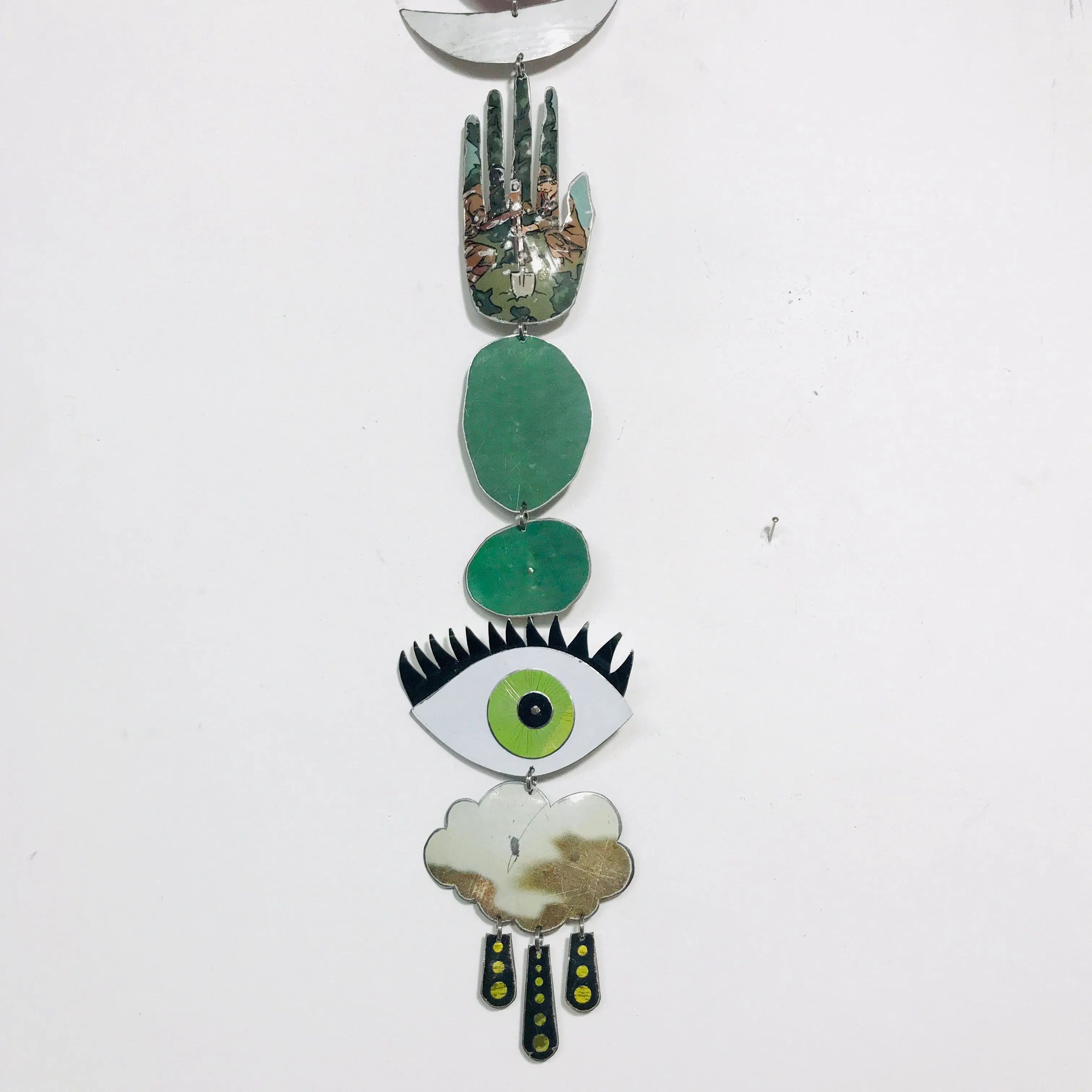 Protective Green Eye Talisman Wall Hanging