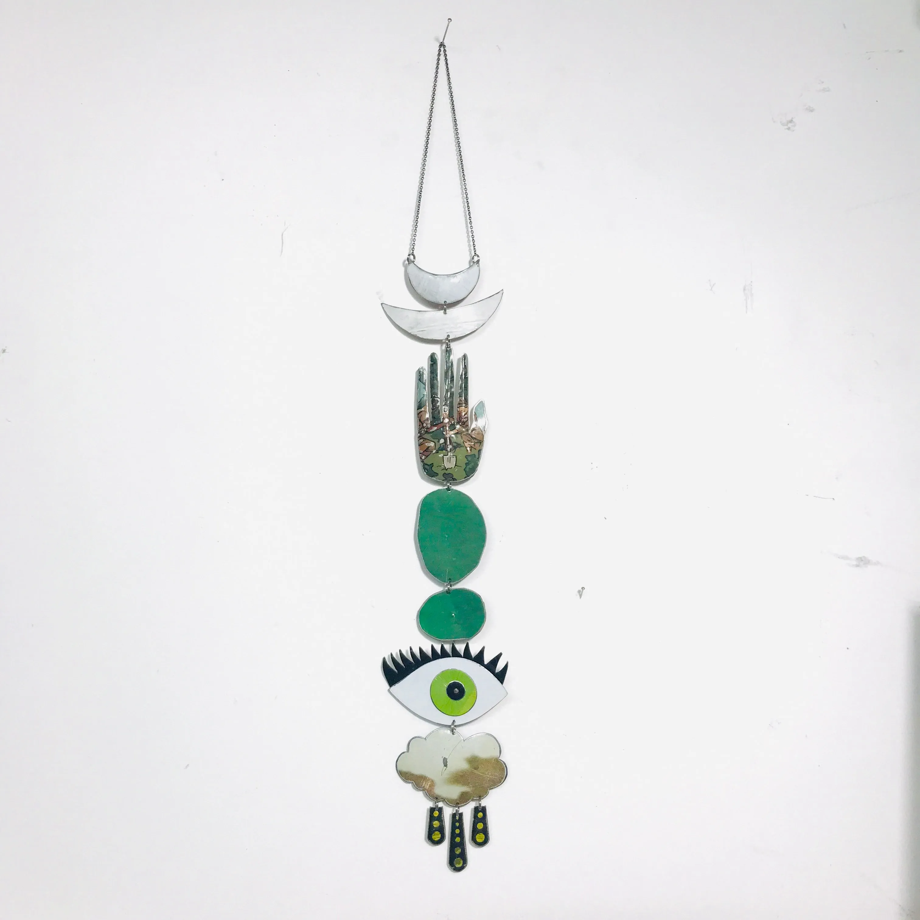 Protective Green Eye Talisman Wall Hanging