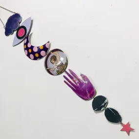 Purple Goddess Protective Talisman Wall Hanging
