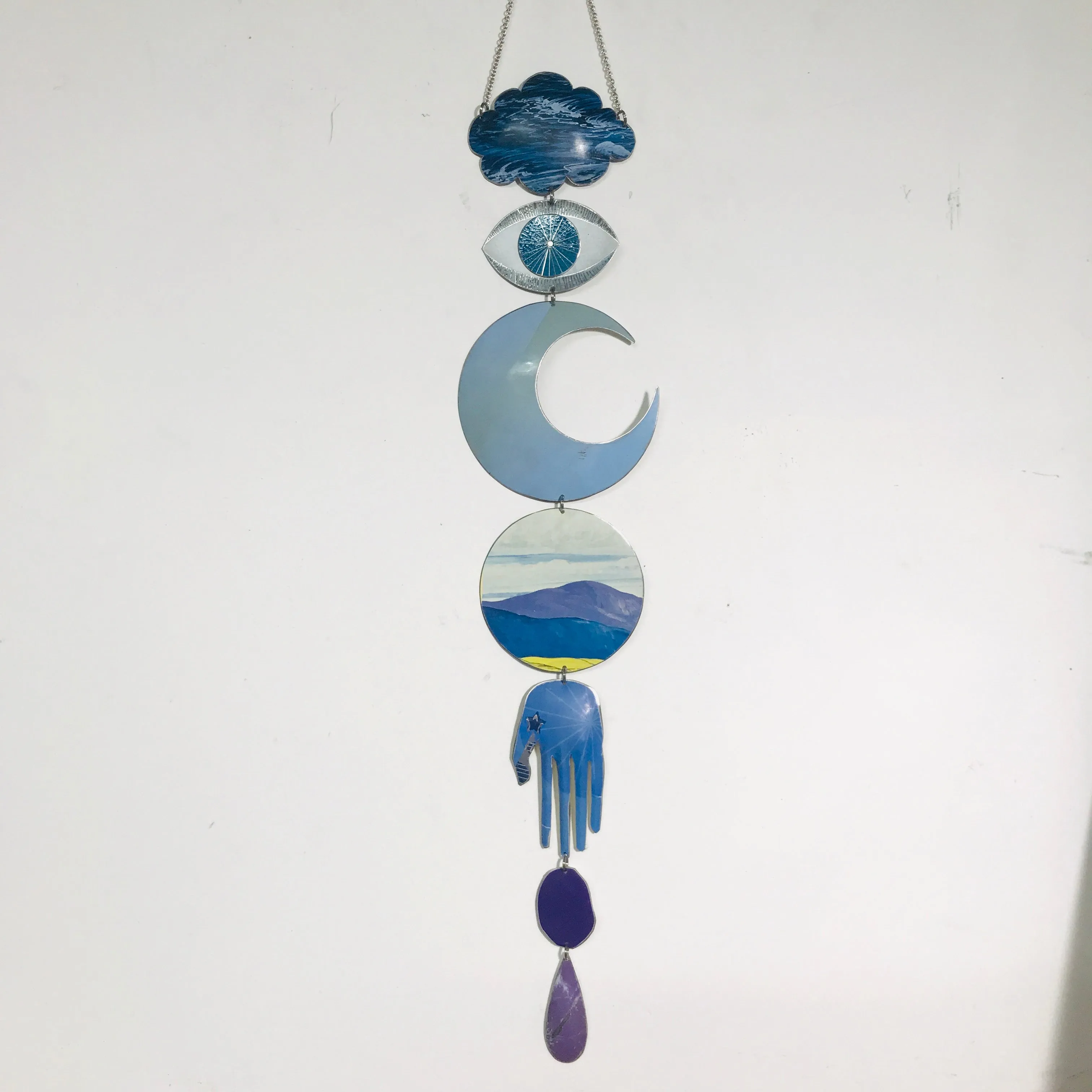 Purple Mountains Protective Talisman Wall Hanging