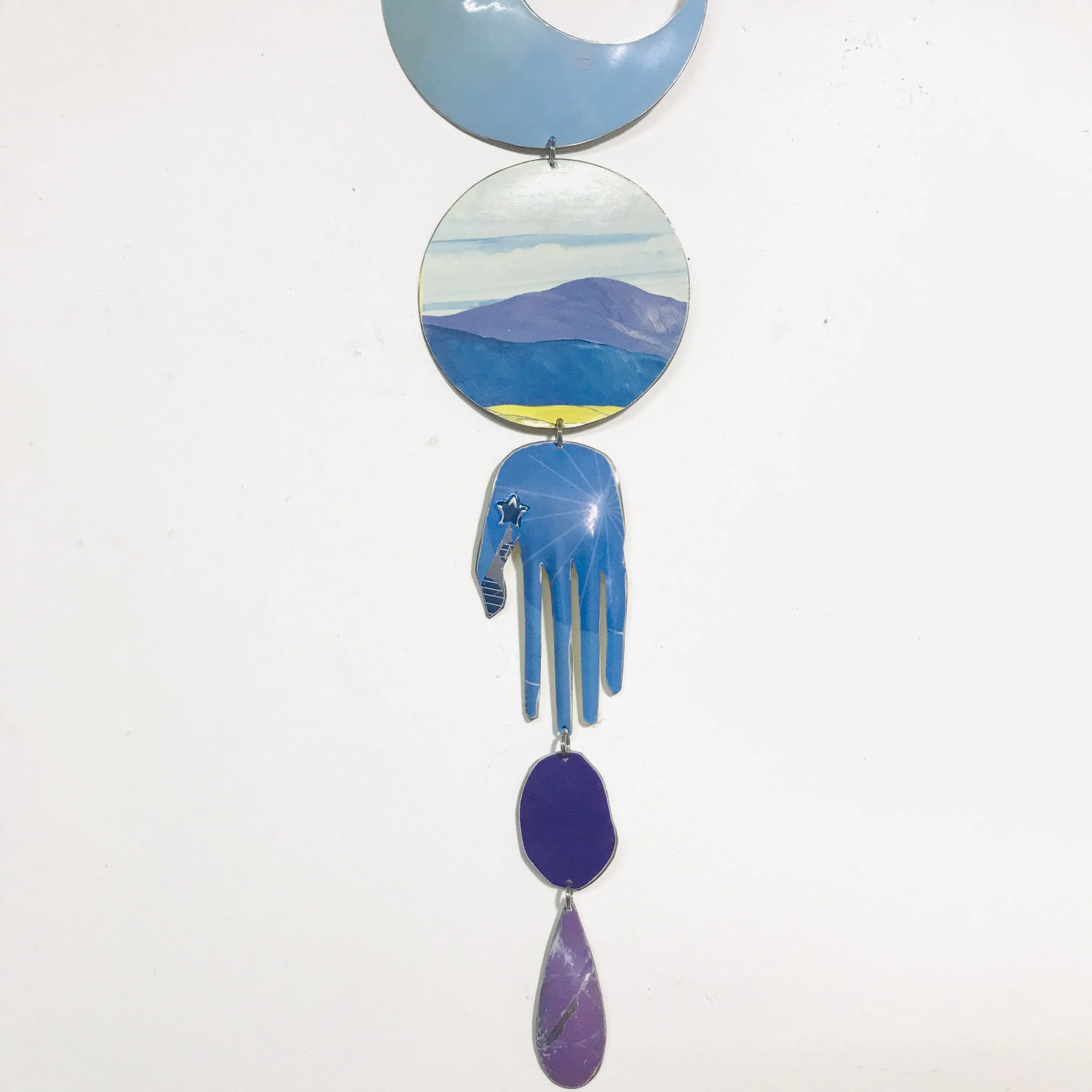 Purple Mountains Protective Talisman Wall Hanging