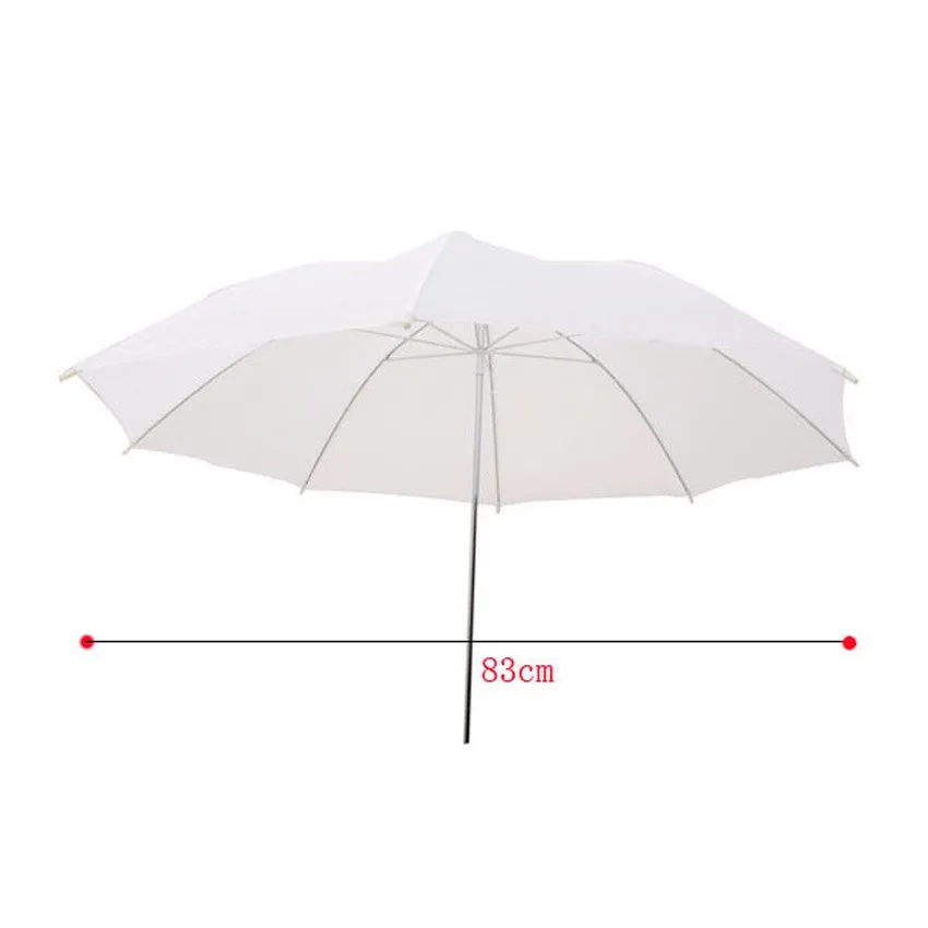 Pxel LS-UM KIT 1 White Photo Umbrella with Light Stand and Camera Flash Mount with Umbrella Socket for Photography and Studio Equipment