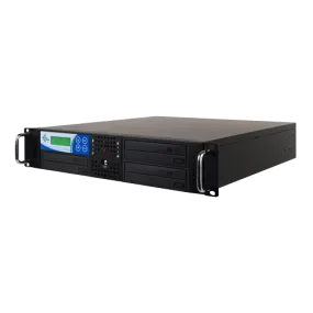 Rack Mount 3-Copy 24x DVD/CD Duplicator Black With 500GB (RK3TDVDB)