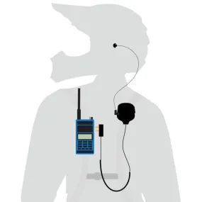 Rugged Radios PATROL Moto Kit - Ear Piece - Hand Mic