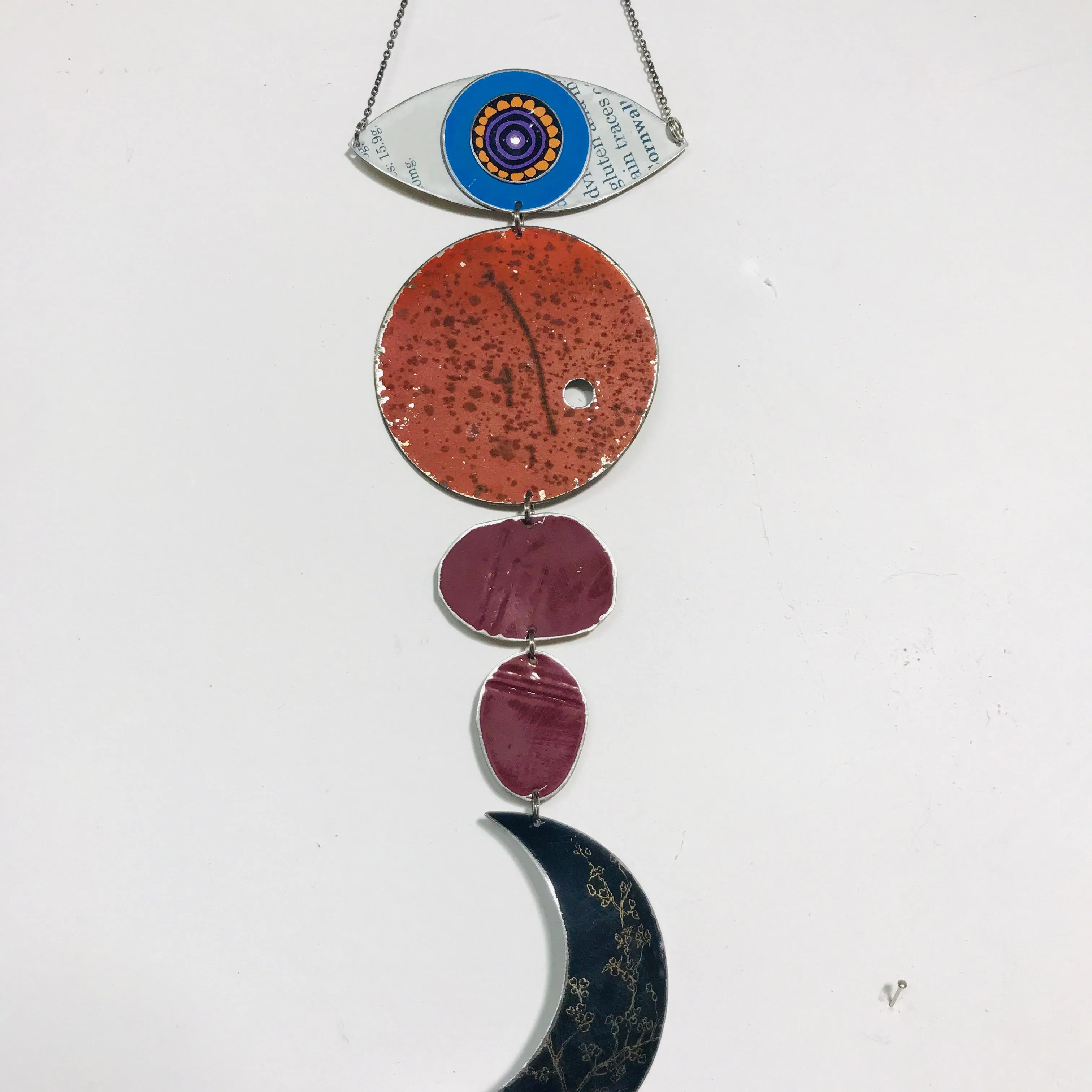 Rustic Protective Eye Talisman Wall Hanging