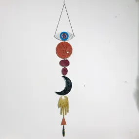 Rustic Protective Eye Talisman Wall Hanging