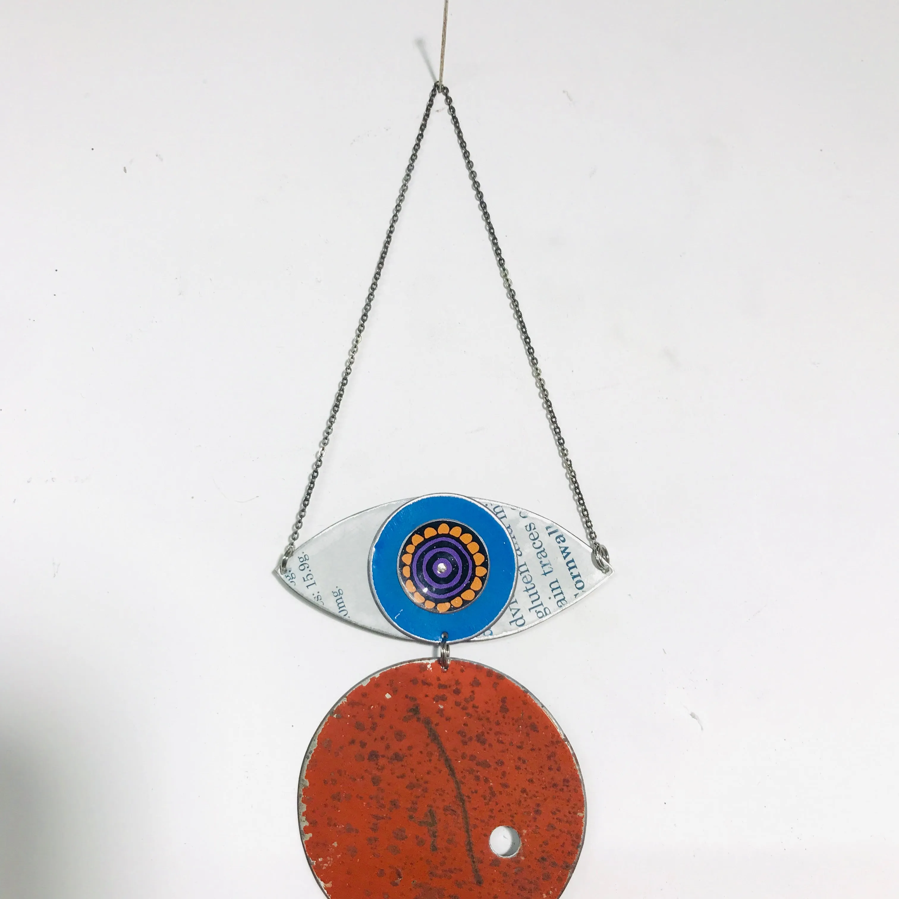 Rustic Protective Eye Talisman Wall Hanging