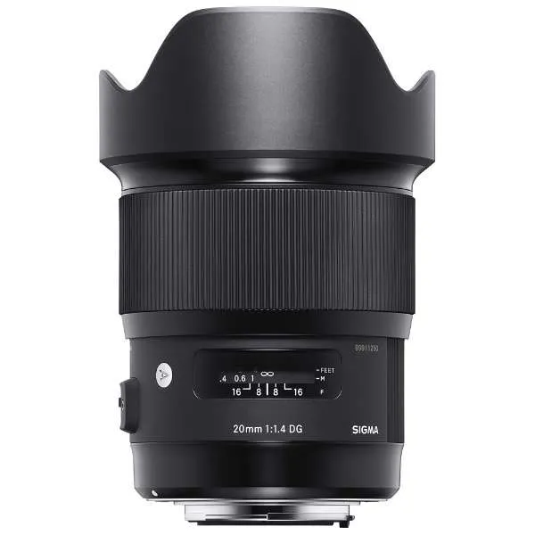 SIGMA Camera Lens 20mm F1.4 DG HSM Art Black [Nikon F /Single Focal Length Lens]