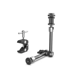 SmallRig Crab-Shaped Clamp and Aluminum Alloy 11" Magic Arm with Cold Shoe with 360 Degree Adjustable Ball Heads and Cold Shoe with 1.5Kg Max Load Capacity for Photography and Studio Equipment | 3726