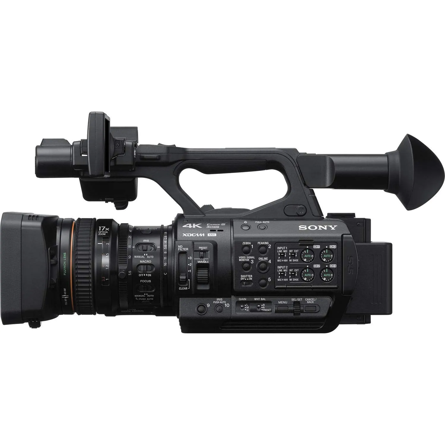 Sony PXW-Z280 4K 3-CMOS 1/2" Sensor XDCAM Camcorder Accessory Bundle with Editing Software and Cleaning Kit