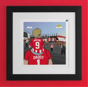 SUFC Dad & Lad – personalised print