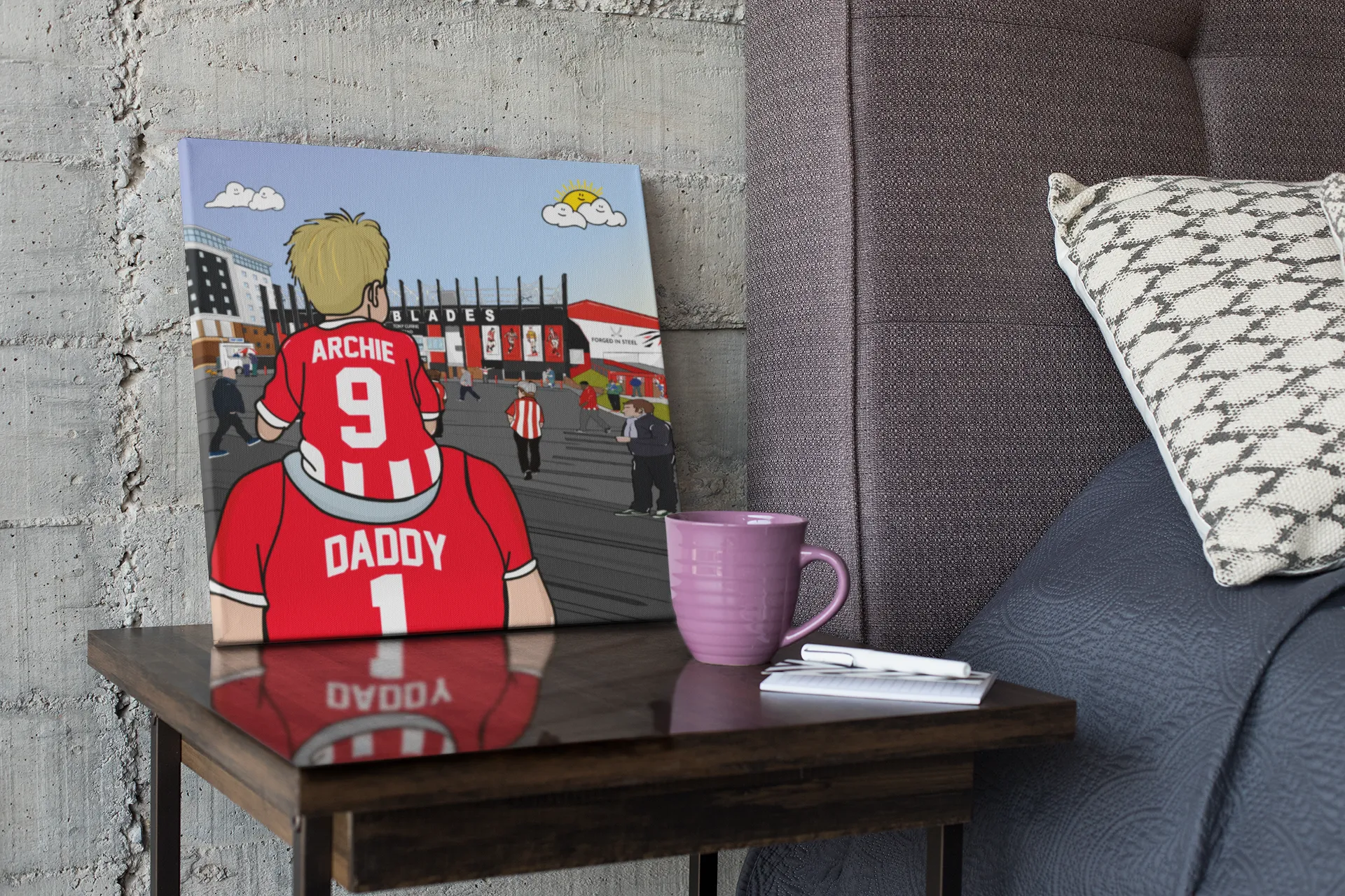 SUFC Dad & Lad – personalised print
