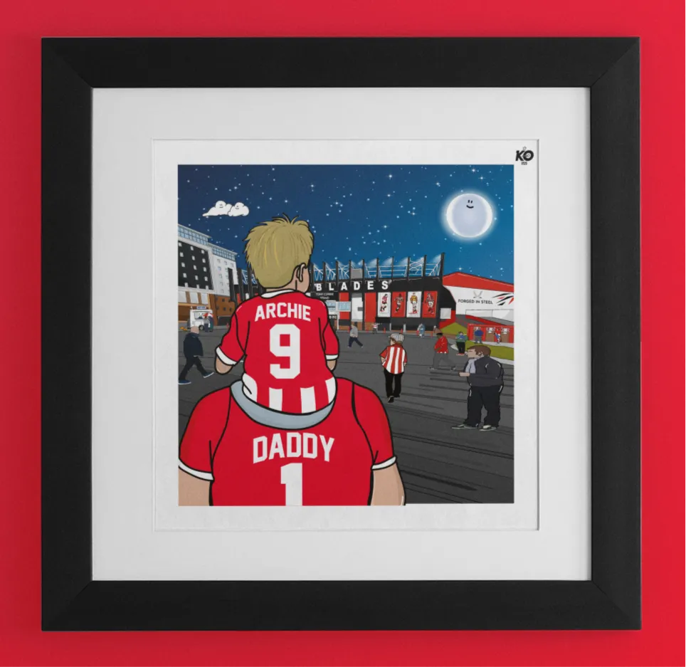 SUFC Dad & Lad – personalised print