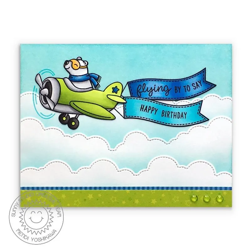 SUNNY STUDIO: Plane Awesome Sunny Snippets