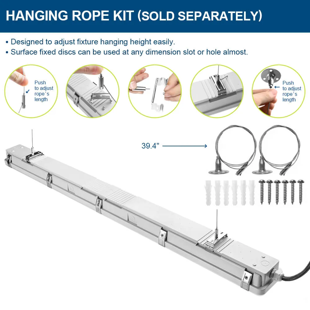 Suspension Mounting Kits For Konlite KVT and NSF Vapor Tight Lights