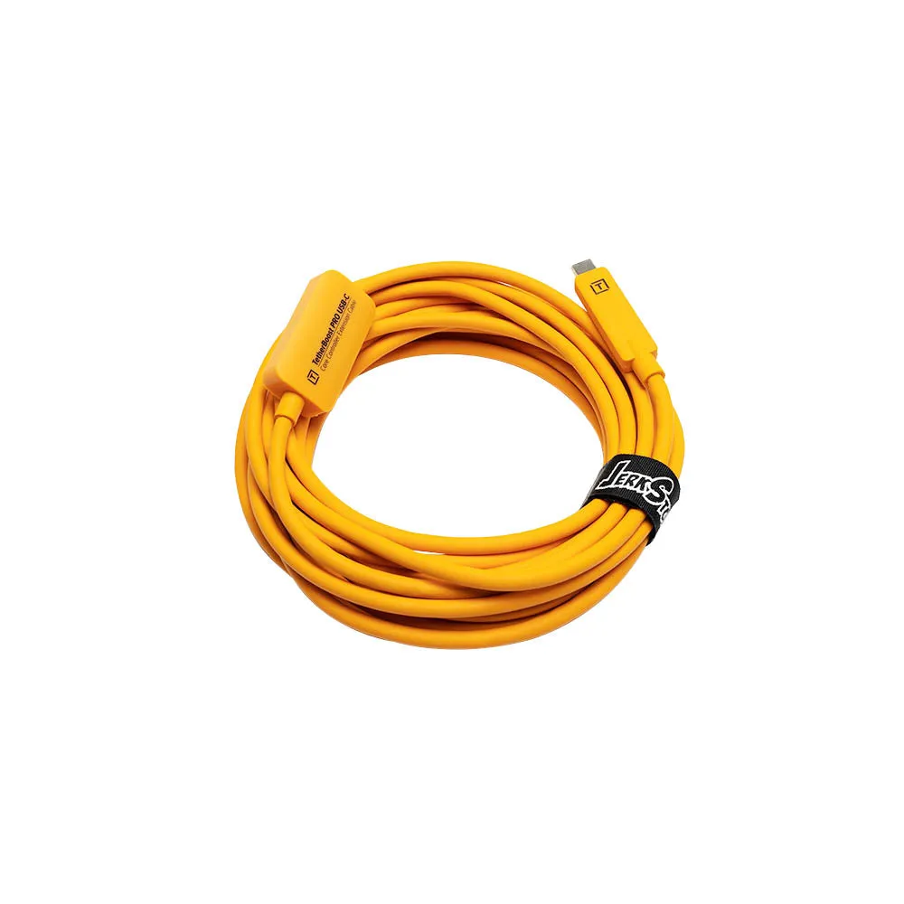 TetherBoost Pro 5m (15') USB-C Core Controller Extension Cable (High-Visibility Orange)