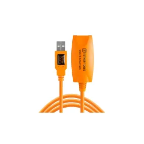 TetherPro USB 2.0 to Female Active Extension Cable (High-Visibility Orange)