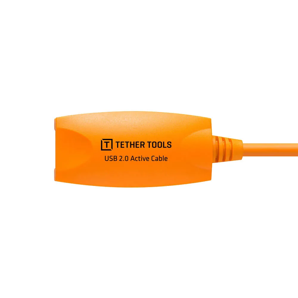 TetherPro USB 2.0 to Female Active Extension Cable (High-Visibility Orange)