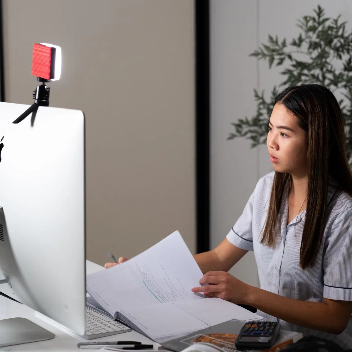Tolifo 2.5" Pocket LED Video Conferencing Light Kit - (HF-64B)